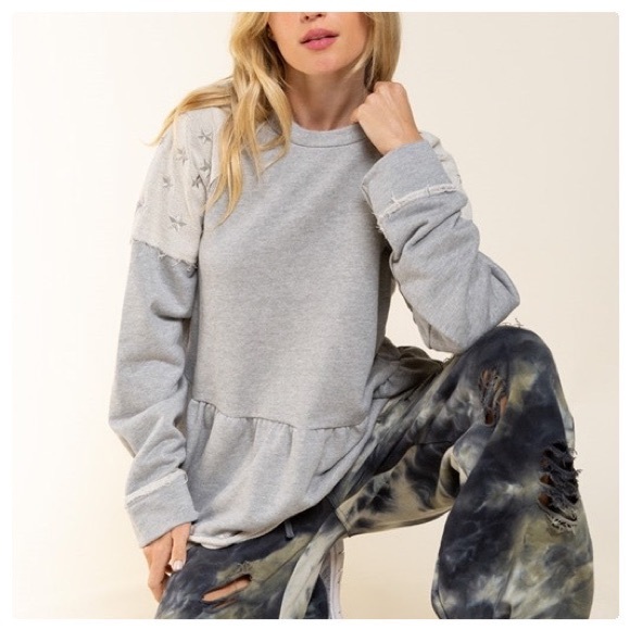 POL Starlight French Terry Raglan Top - Picture 7 of 10